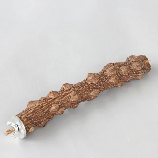 Natural Prickly Pepper Wood Grinding Claw Rod Perch Rod Parrot Bird Standing Rod Cage Accessories