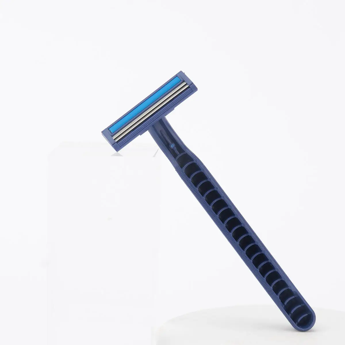 High Quality 2 Head Twin Stainless Blade Men Polybag Pack Production Professional Safe Plastic Handles And Stainless Steel Razor