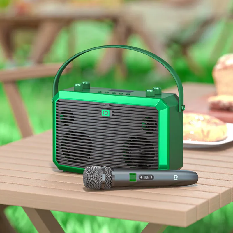 SHIDU M5 High Quality Active Audio Portable Karaoke Speaker With Wireless Mic And Bluetooth