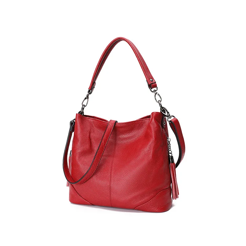 online shop supplier Wholesales Customized Simple Ladies Shoulder bag luxury Genuine Leather Handbag for women