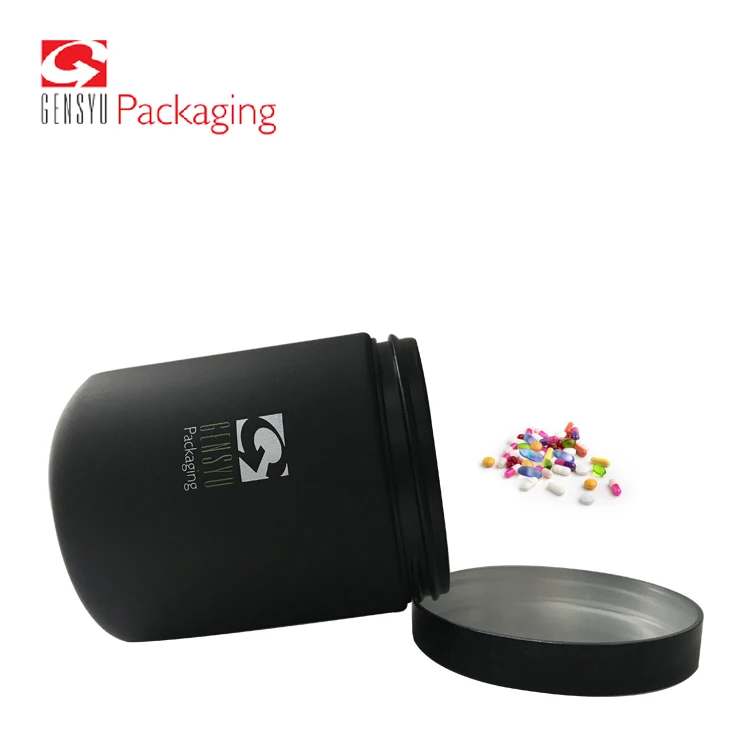 Wholesale Dietary Supplement Hdpe 8Oz Empty Black Plastic Medicine Bottle Containers