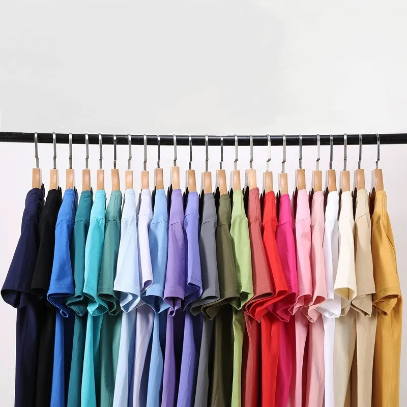 Wholesale Shoulder Streetwear Blank T Shirt 100% Cotton Custom Logo Men Printing Custom T Shirt Printing Plain Oversized Tshirt