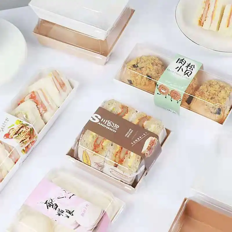 Pastry desserts plastic tiramisu dessert cake plastic packaging box