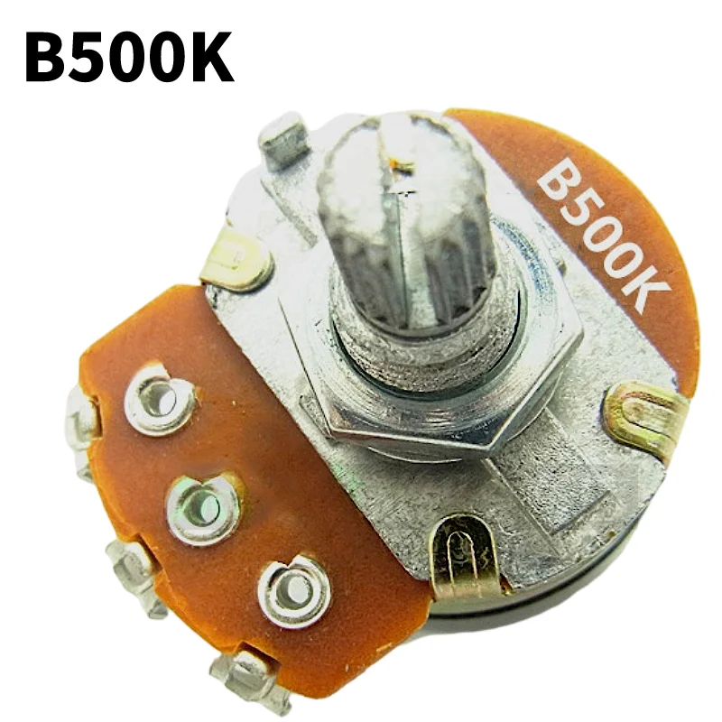 WH148 Audio Pots 15mm 18mm Shaft Volume and Tone Controls A500K B500K A250K B250K Guitar Potentiometer 500k 250k