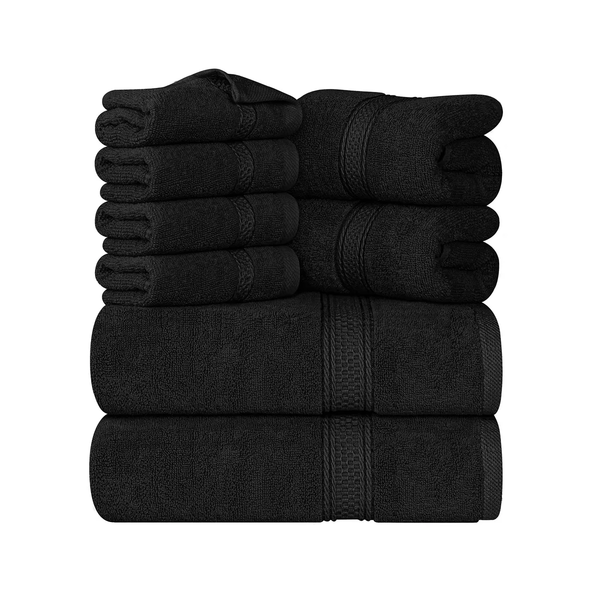 Wholesale Luxury Fluffy Thick Terry Soft Custom Packs Bathroom 100% Egyptian Cotton Bath Towel Set