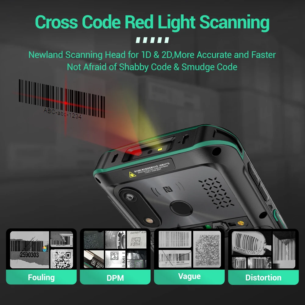 FYJ F9825 PDA 5.5' IP68 Waterproof Handheld Rugged Pda Rfid Reader Barcode Scanner Inventory Pda Android Scanner