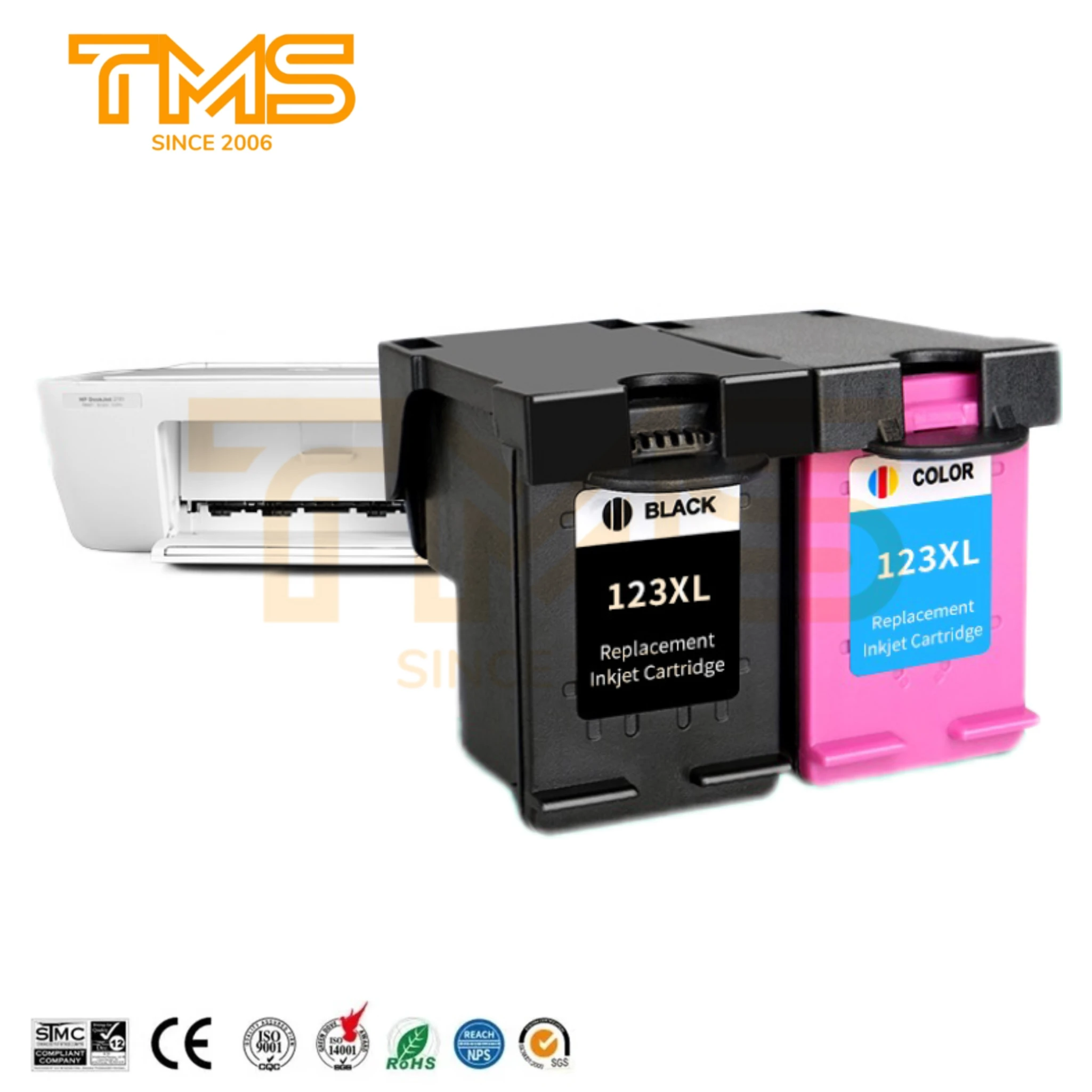123XL HP 123 XL Black Remanufactured Color refilling ink cartridges For HP123XL For HP123 For HP Deskjet 2130 2131 Printer HP