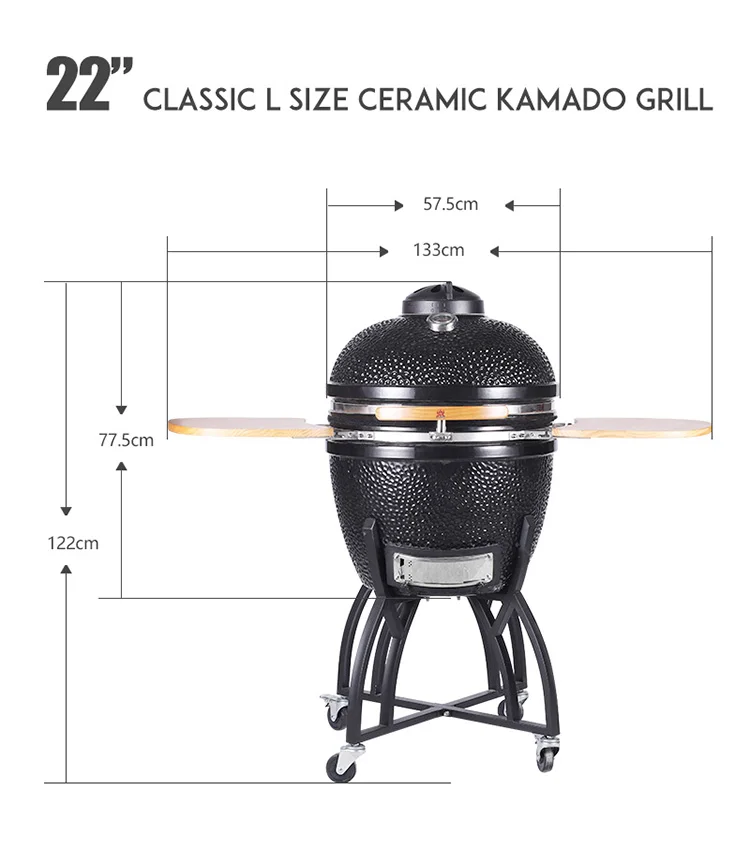 
Outdoor Portable Large 21 inch German Bbq Kamado Grill Ceramic Egg Bbq Kamado Joe 