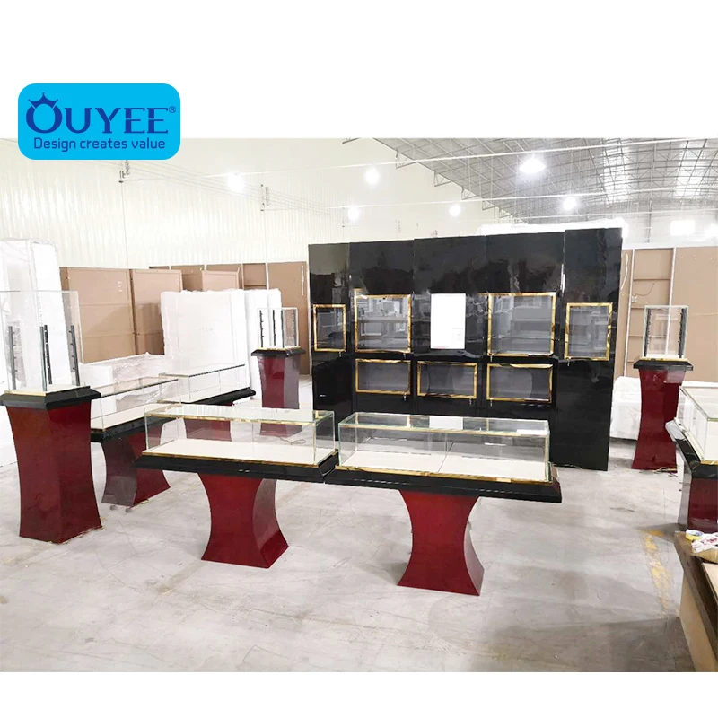 Custom Design Retail Jewelry Display Counter Shop Names