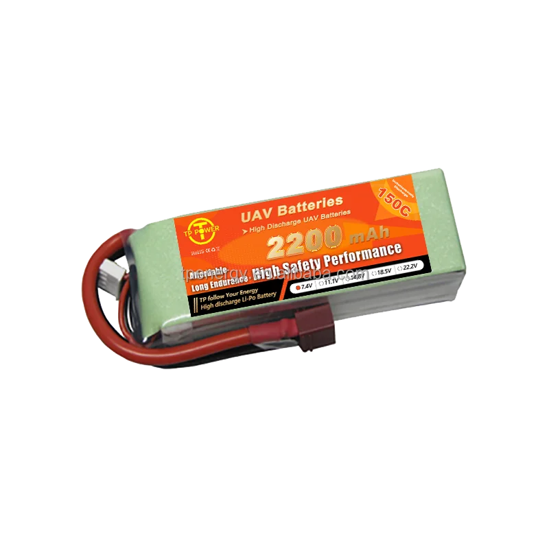 3S 4S 6S 22.2V 2200mah 11.1V 150C XT60 RC Drone LiPo Battery High Discharge C Pouch for Sweeping Robot