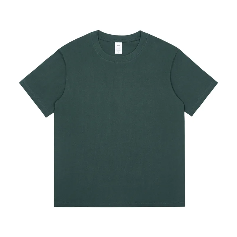 High Quality 100% Cotton Oversized Heavy T-Shirt Men Custom Printed Plain T-Shirts Short Sleeves Solid Pattern Knitted Fabric