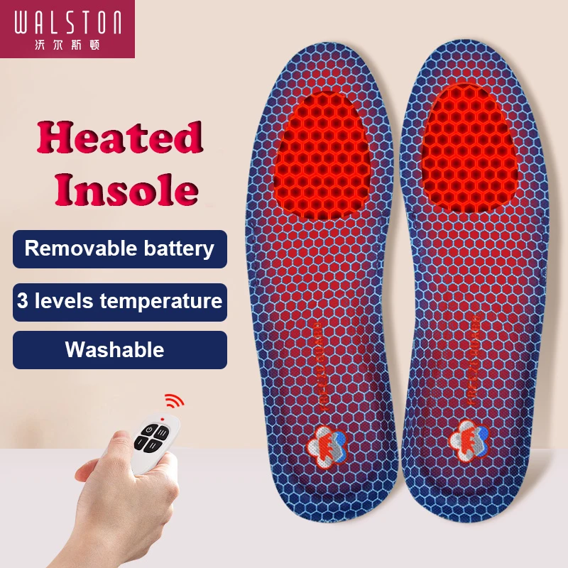 Bulk Spot Wholesale Usb Heated Shoe Inserts Insoles Remote Control 3.7V 1600MAH Warming Rechargeable Electrically Heating Insole
