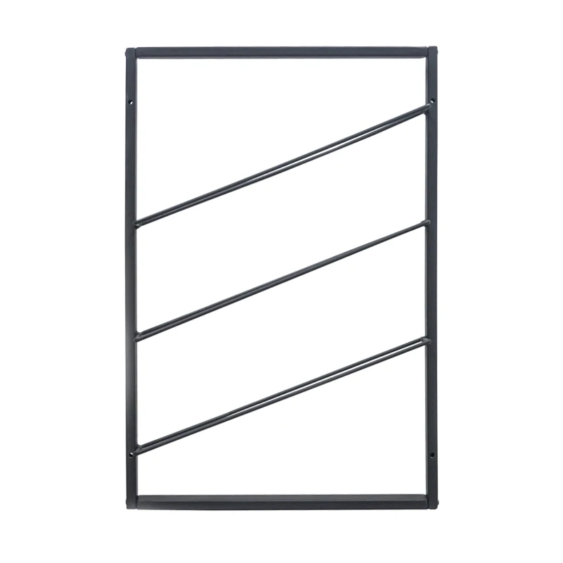 3 Bottle foldable Frame metal wall mounted wine racks