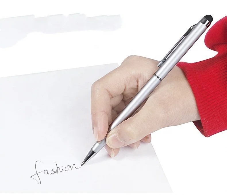 DL123 2 In 1 Touch Screen Stylus Ballpoint Pen For Ipad Iphone Smartphones Tablet Promotional Ball Pen Ballpoint
