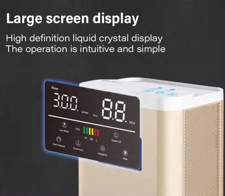 Higher Effective Silencing Design SPE Plus PEM Tech Water Electrolysis Hydrogen Rich Gas Generator With 1200ml Water Tank