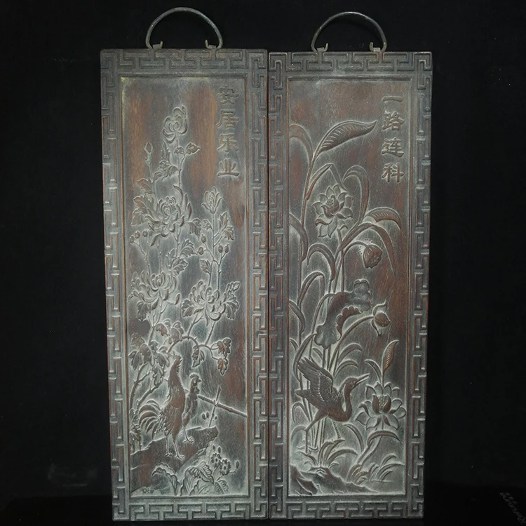 
Antique Solid Wood Board Rosewood Plum Orchid Bamboo Chrysanthemum Wood Furniture 