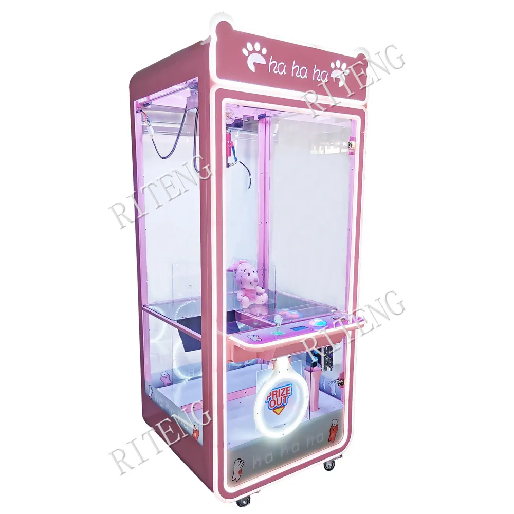 Hot Sale Coin Operated Large Toy Vending Arcade Claw Crane Machine moved star Claw Machine With Card Reader Bill Acceptor
