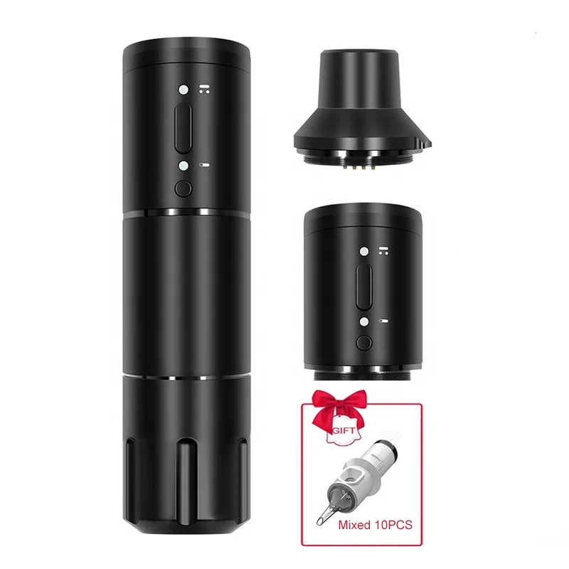 Wireless Tattoo Machine Rotary Pen Coreless Motor 2,000mAh Battery Power Tattoo Pen
