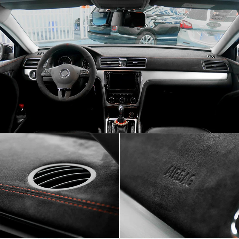 Dashboard Cover in Alcantara for Volkswagen Passat 2011-2015 Shade Dashmat Modification Interior Kit Upholstery