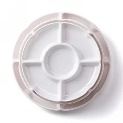 Factory Direct Wholesale Deepen  Rounder Melamine Plastic Baby 3 Divided Party Food Lunch Plates