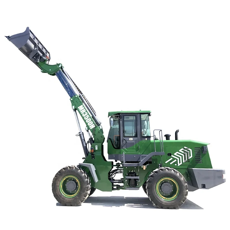 Compact wheel loader telescopic arm mini front end wheel loader 2.5ton