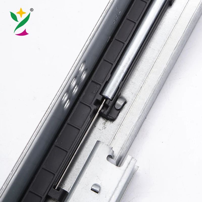 YUXING 3 fold channel push to open hidden telescopic rails soft close undermount concealed drawer slide