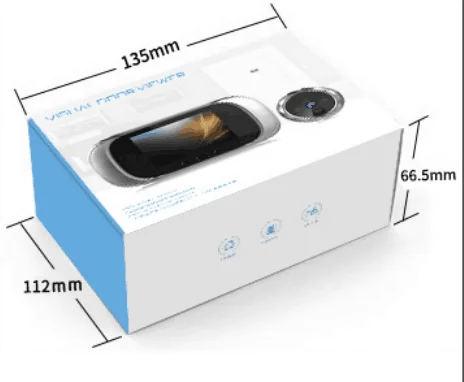 3 inch visual electronic doorbell system doorbell intercom indoor cat eye monitor night vision HD camera Digital door peephole