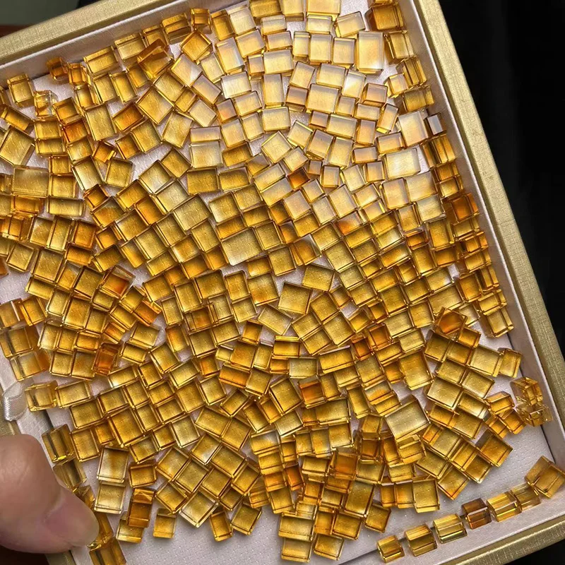 Customized Pure 18K Gold Pendant AU750 Fine Jewelry Gift Real Gold Peridot / Topaz / Aquamarine / Nephrite / Amber Pendant