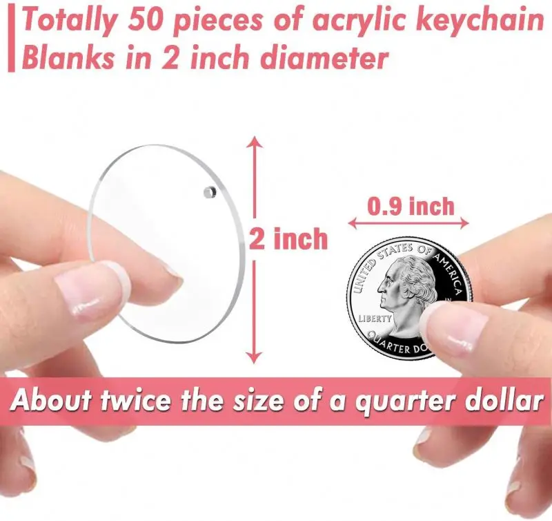 cute XNG Laser Cut Keychains Transparent Acrylic DIY Key Ring Accessories Acrylic Keychain Laser Cut