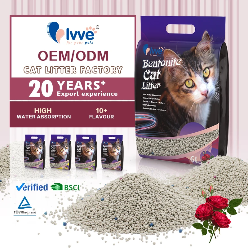 Low price bentonite cat litter bulk  manufactures distribution