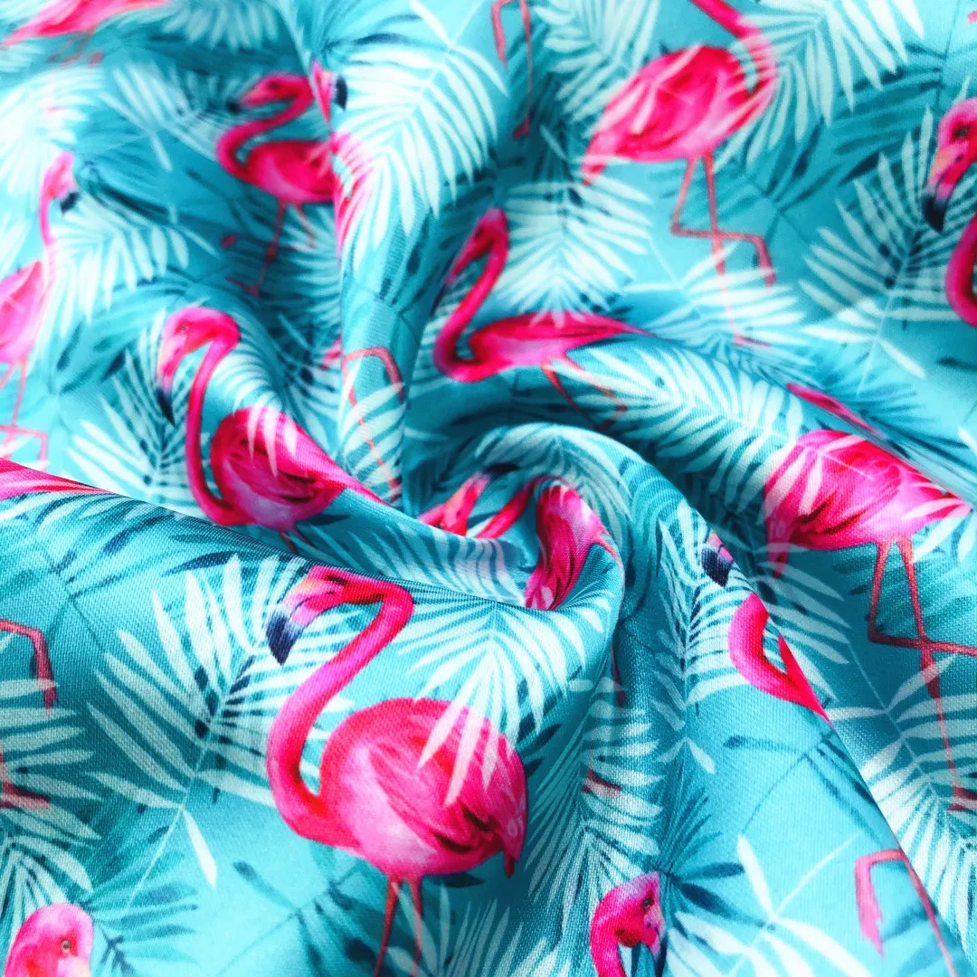 Оптовая продажа, 100% полиэфирная атласная ткань с цифровым принтом для атласной одежды