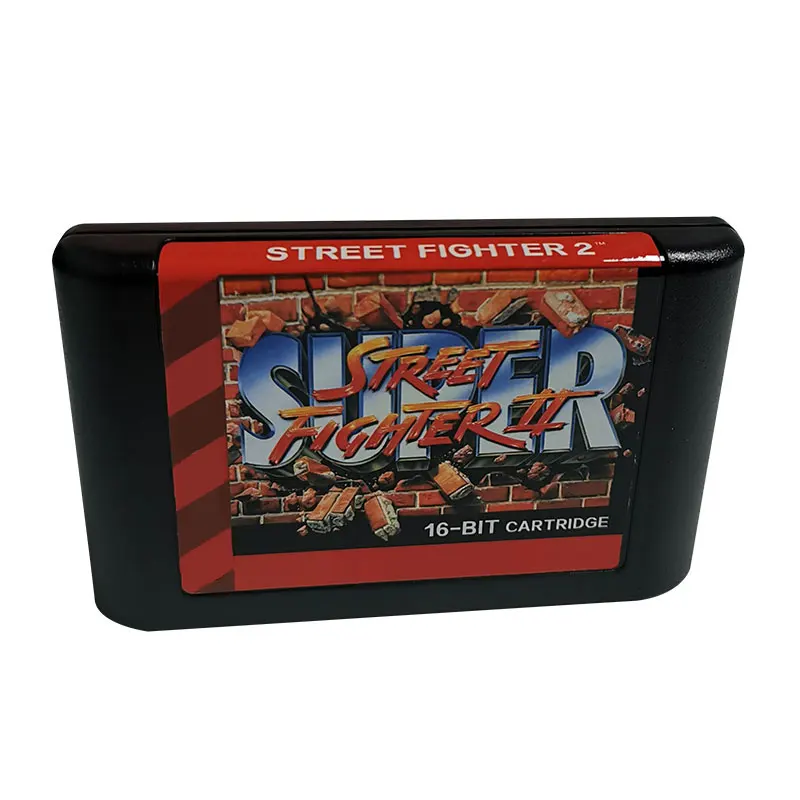 Оптовая продажа, STREET FIGHTER 2, новые бумажные мульти карты MD, Классические игровые картриджи для консоли Sega Mega Drive