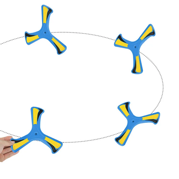 Outdoor game toy eva foam custom logo flexible boomerangs soft flying frisbeed disc for kids
