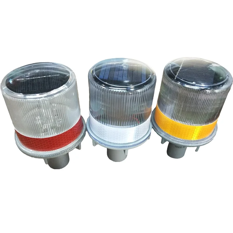 Barricade Solar LED Signal Lighting Traffic Road Cone Stud Safety Flashing Warning Light cpme blinkers lights
