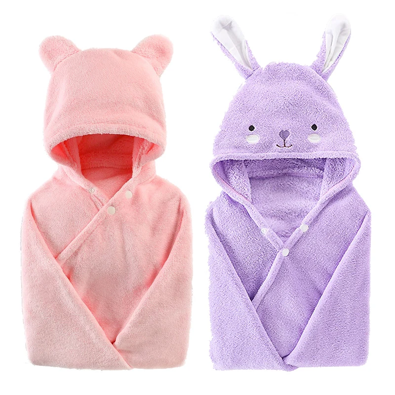 
microfiber baby towel organic hooded baby bath towel 