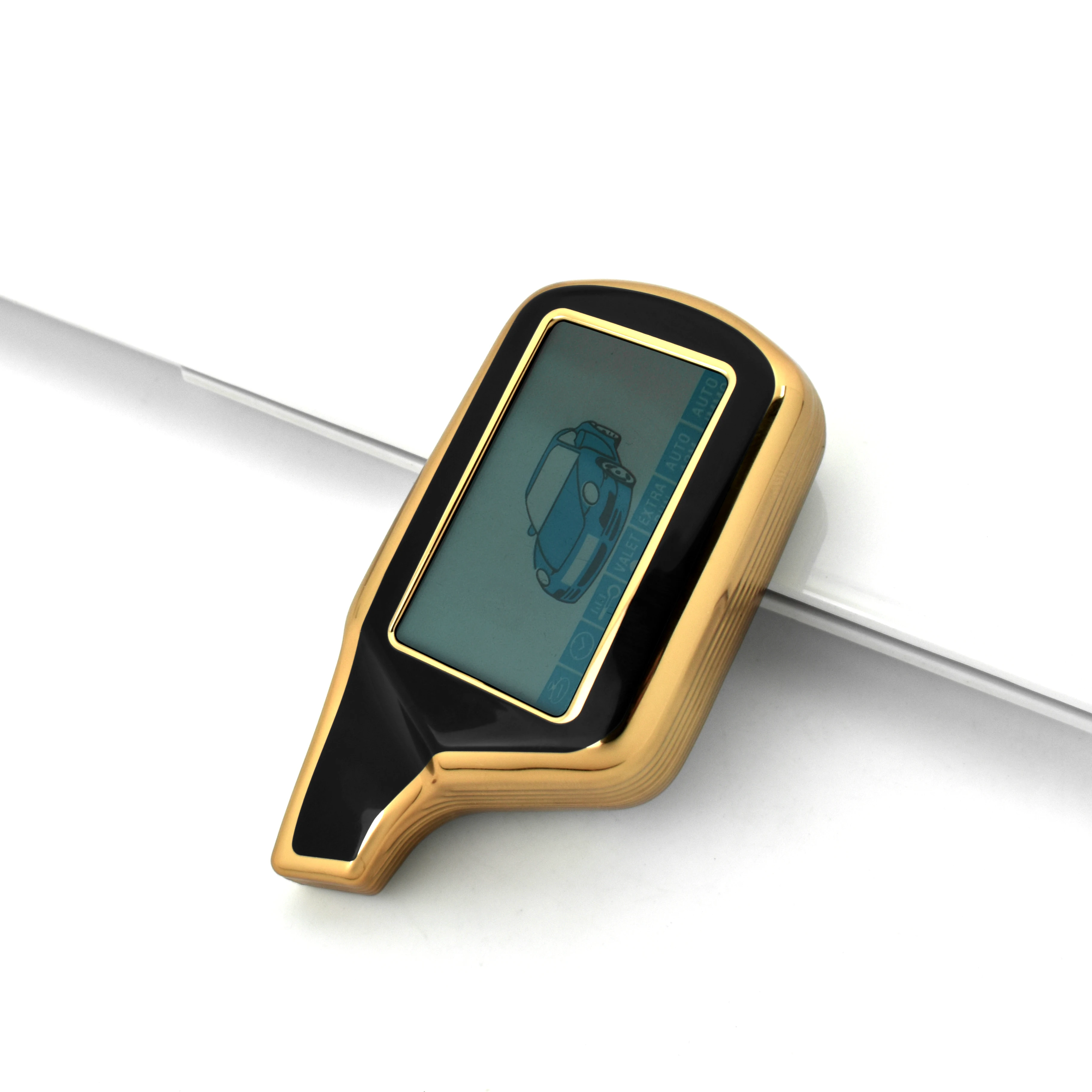 New TPU Car Key Case Protector Two Way Car Alarm LCD Remote for Russian Starline Keychain Fob Cover