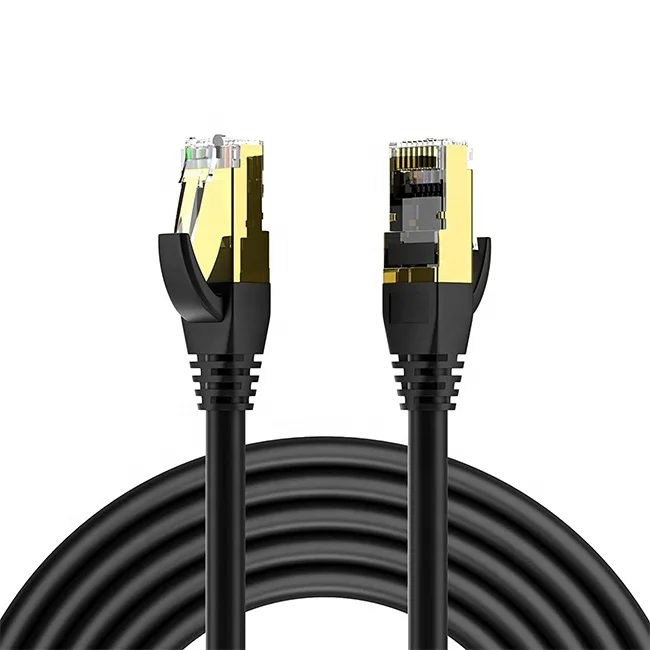 High Speed Internet Cable Cat8 40Gbps Cat8 Patch Cable 2000Mhz Cat8 SSTP Cable