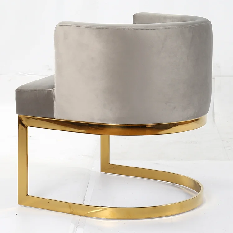 Wholesale Indoor Lounge Chairs Metal Base Fabric Type Living Room Leisure Chair