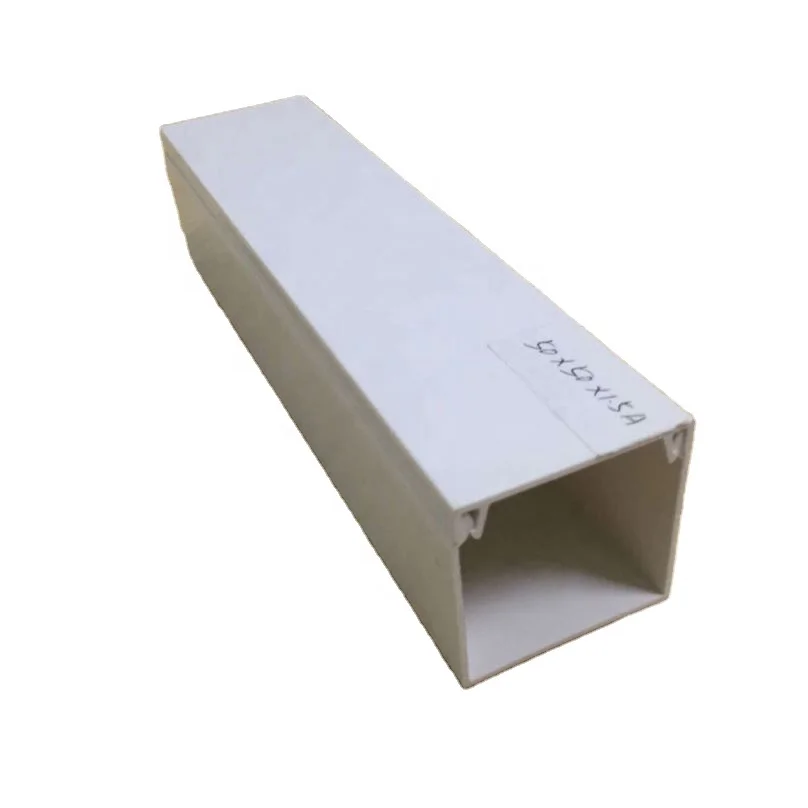 Customized Sizes Low Smoke Pvc Trunking PVC Canaleta Plastic Canals Wire Protection cable management