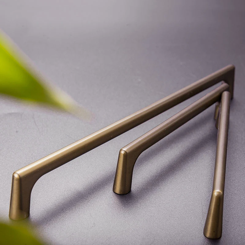 AIMINO  OEM Kitchen Cabinet Zinc Alloy Handle Furniture Accessories Antique Bronze Cabinet Handle