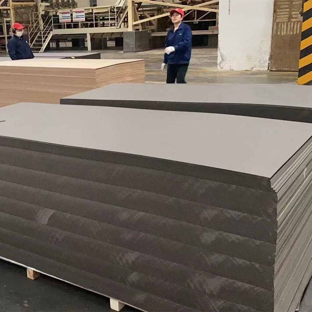 QX-M24 High Quality Cheap Price 1220*2440mm/2100*2800mm Gloss Black 2.5mm 3mm Melamine Faced Mdf Board for Funiture