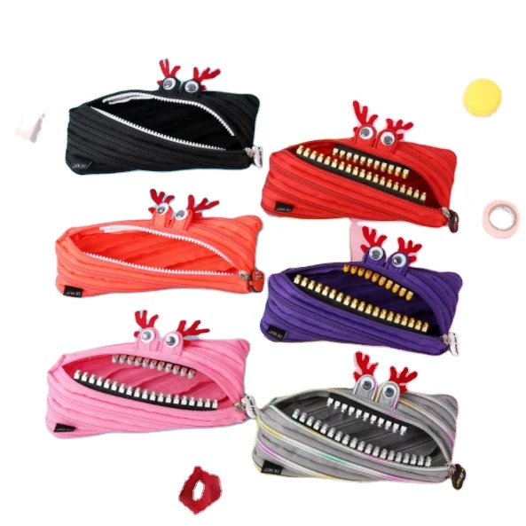 New cartoon creative zipper cute pencil case for kids