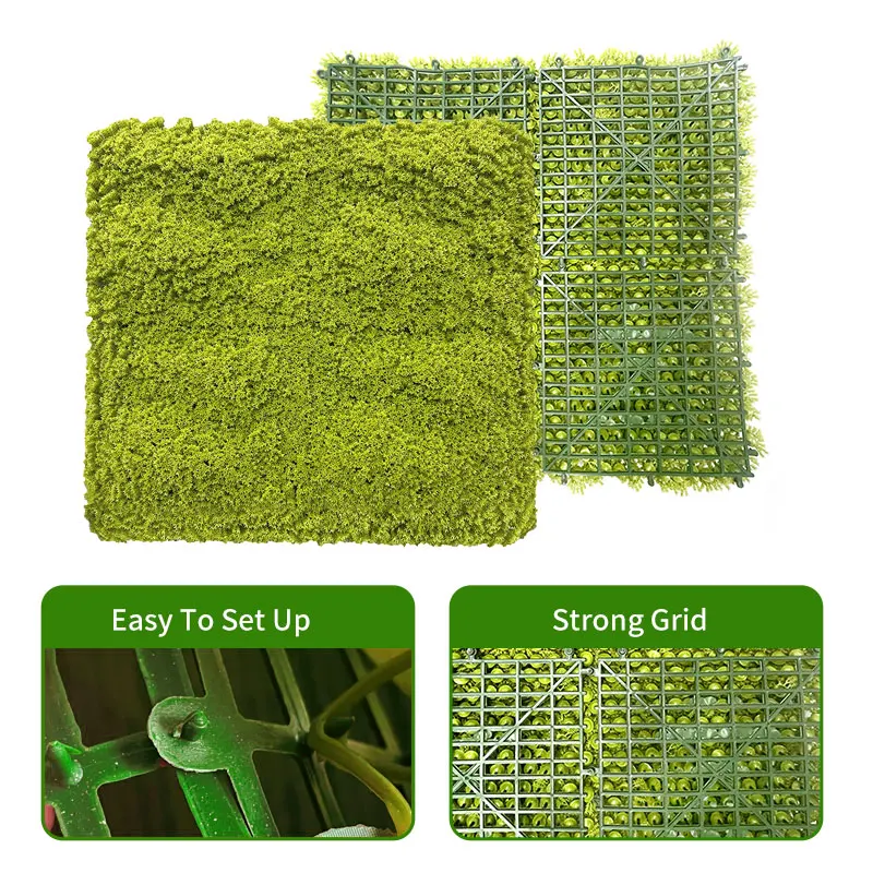 Wholesale Faux Outdoor Fence Greenery Panels Artificial Plants Synthetic Grass Wall for Privacy Garden Decor