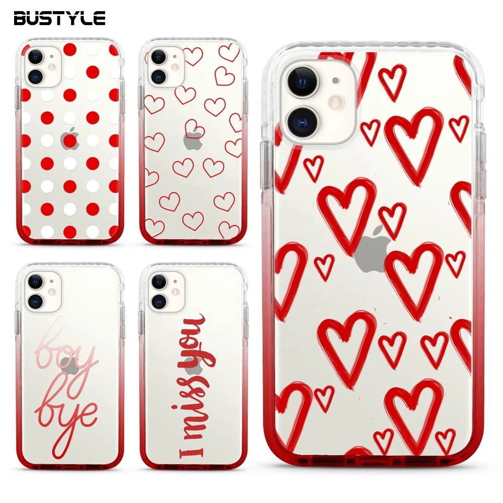 Personalized Cute Anti Shock Girls Women PC TPE Protect Mobile Back Cover for iPhone 12 13Pro Max Shockproof Kawaii Phone Case