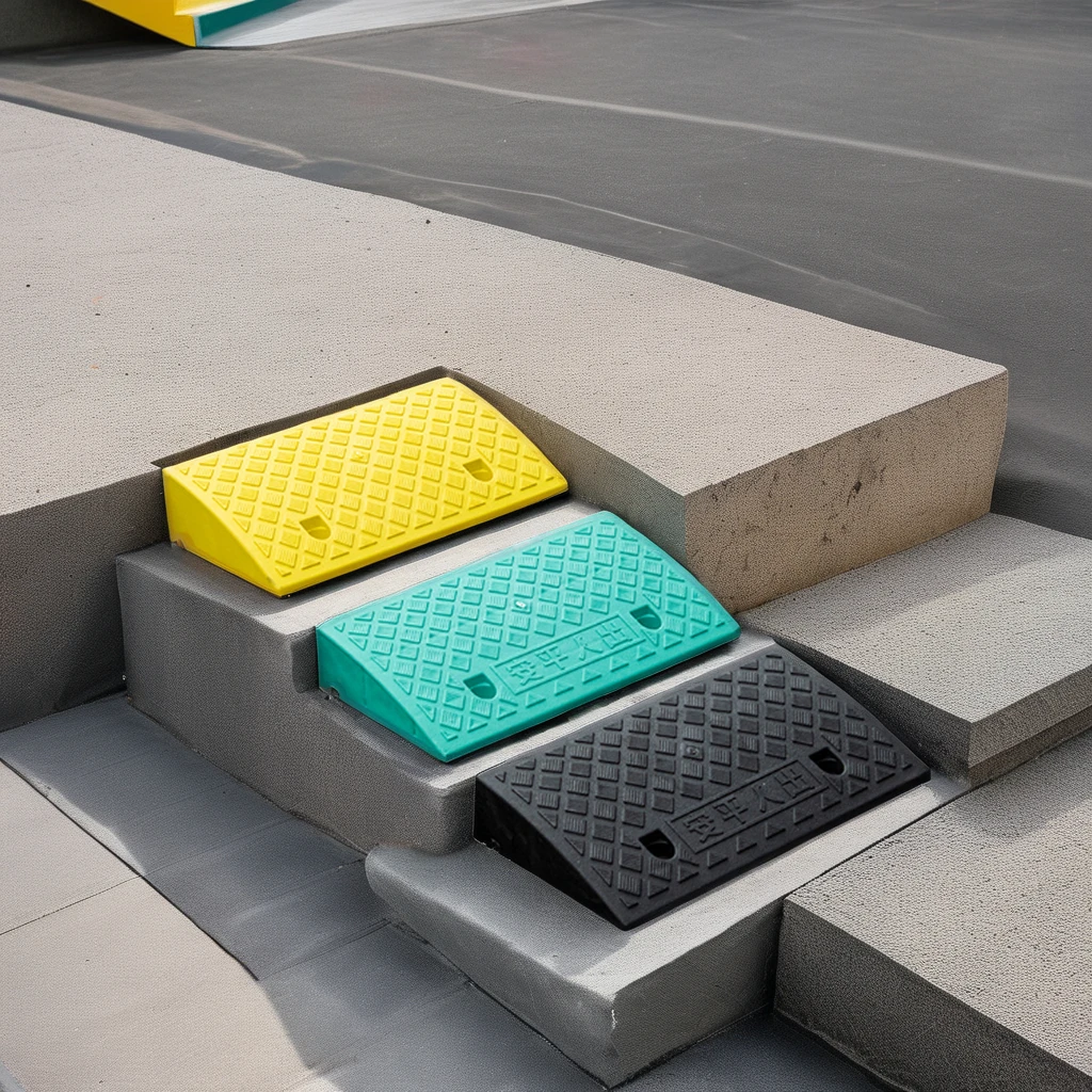 Curb Driveway Road Cable Hose Protector Car Kerb Portable Plastic Wheelchair Ramp