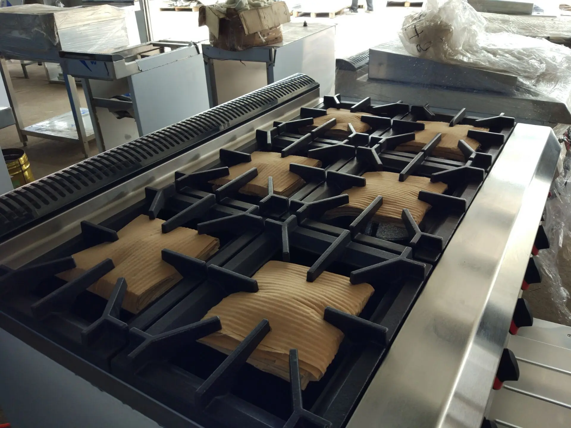 wholesale commercial kitchen equipment tops gas cooking range 4 burner with oven cookers