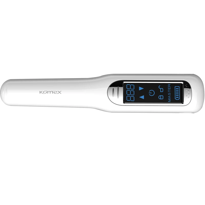 Komex  touch switch Wireless USB  Rechargeable hair straightener 2021 fashion LCD digital display temperature control flat iron