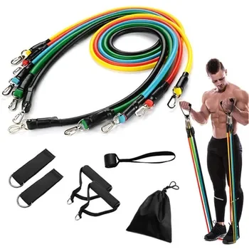 GEDENG Set of 5 Resistance Heavy Duty Workout Exercise Instruction Guide and Carry Bag Included Pull Up Assistance Bands