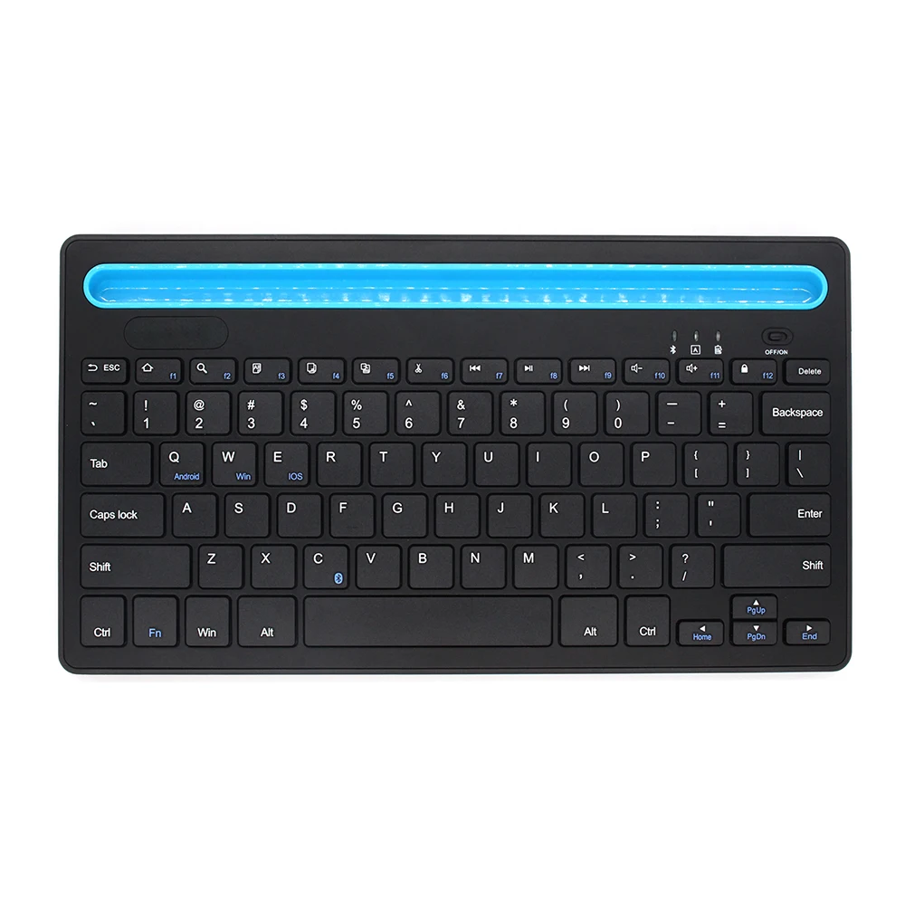 wholesales portable compact size 78keys rechargeable bluetooth keyboard