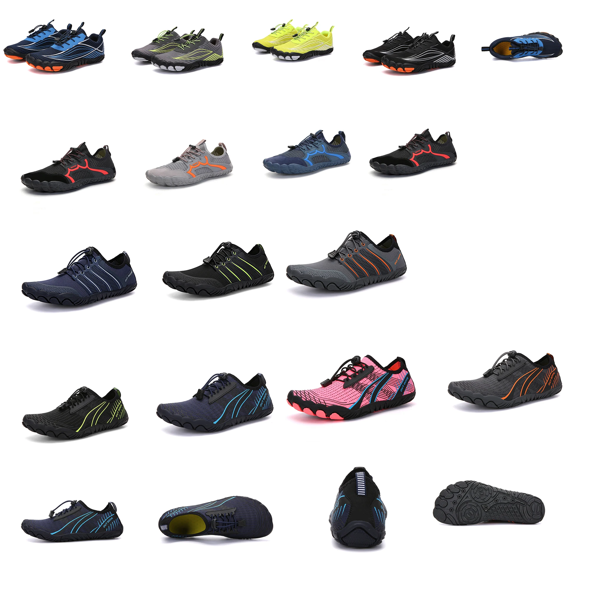 Unisex Anti Slip Rubber Water Shoes 2021 Men Women Quick Dry Fishing Wading Upstream Swim Aqua Beach Shoes Custom Water Shoes